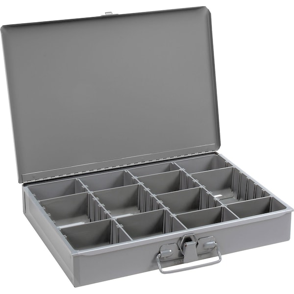 Durham Mfg Durham Steel Scoop Compartment Box, Adjustable Compartment, 13-3/8 x 9-1/4 x 2 215-95 - main